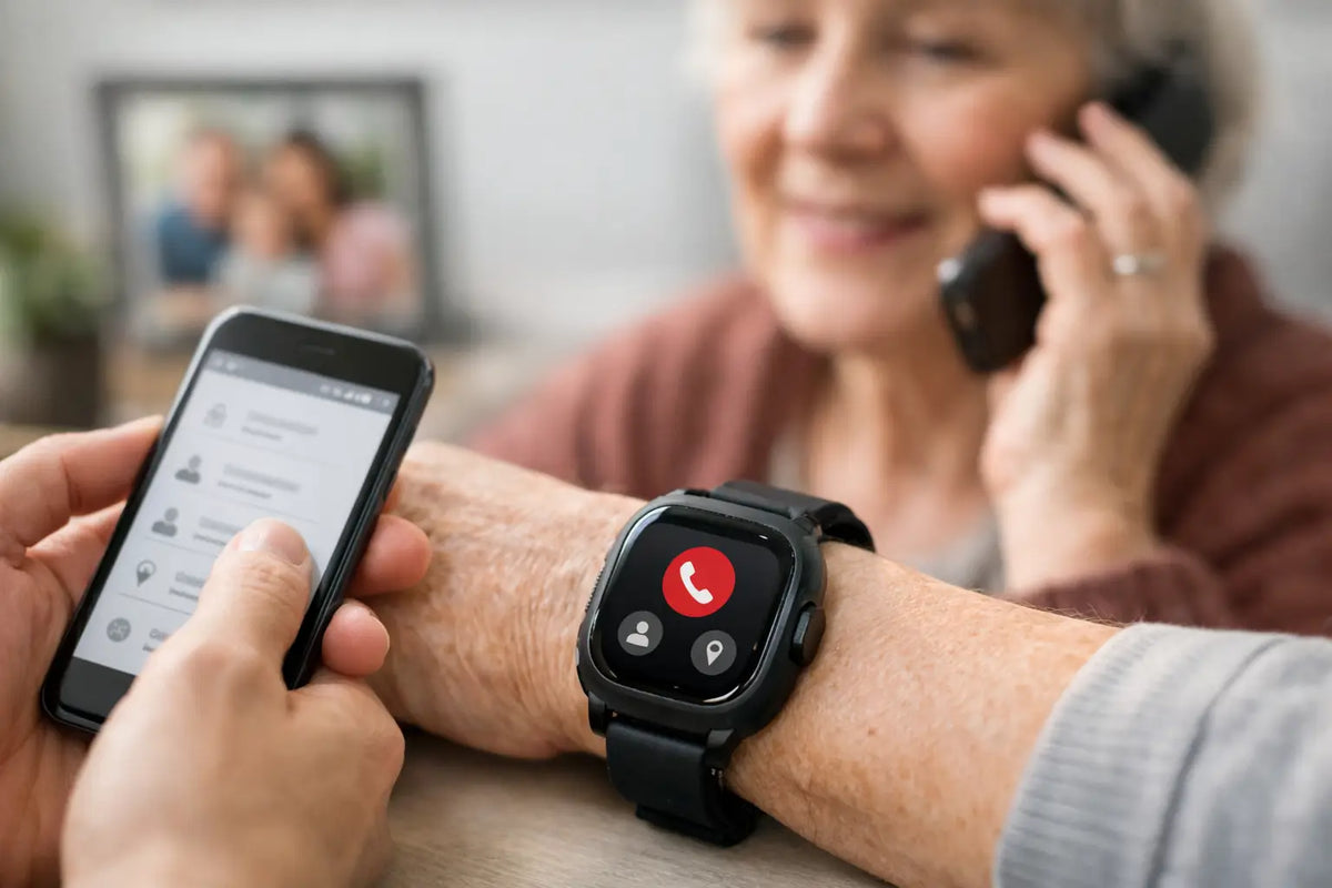 Gids voor noodcontacten instellen op SOS-horloge