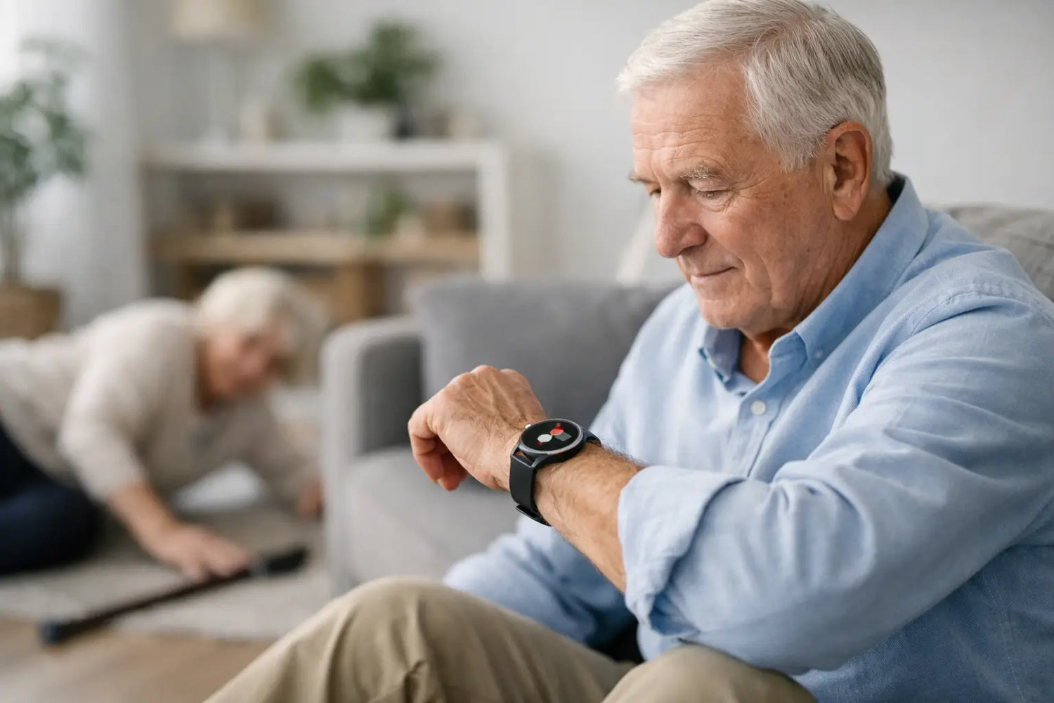 Horloge met valdetectie senior kiezen