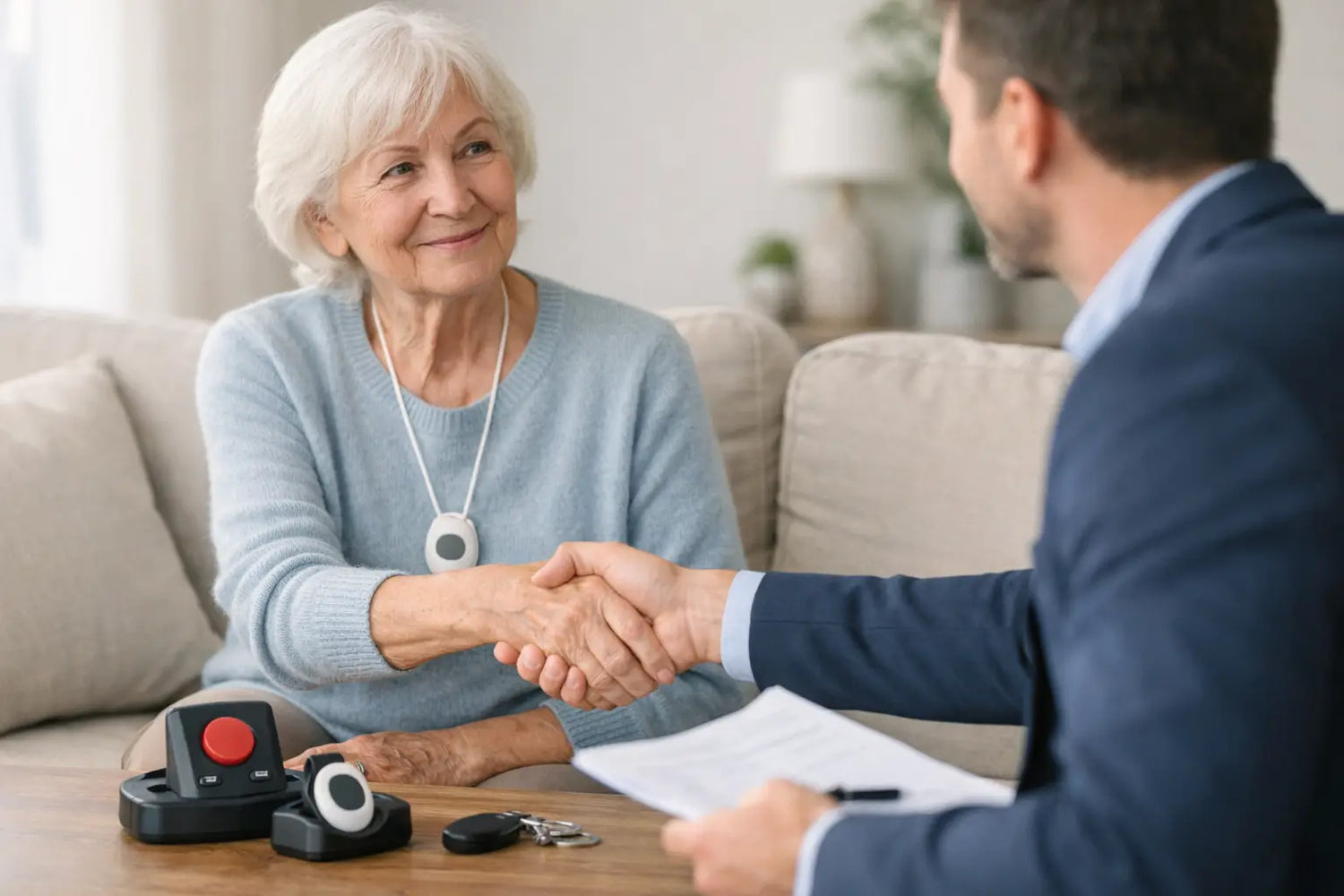 Geen contract bij seniorenalarm uitgelegd