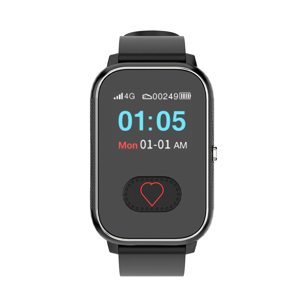 WatchToCare Nova – One Button - Het kleinste, eenvoudig te bedienen GPS-horloge voor senioren - Deze maand met Gratis draadloos oplaadstation t.w.v. €19,95 (op=op)