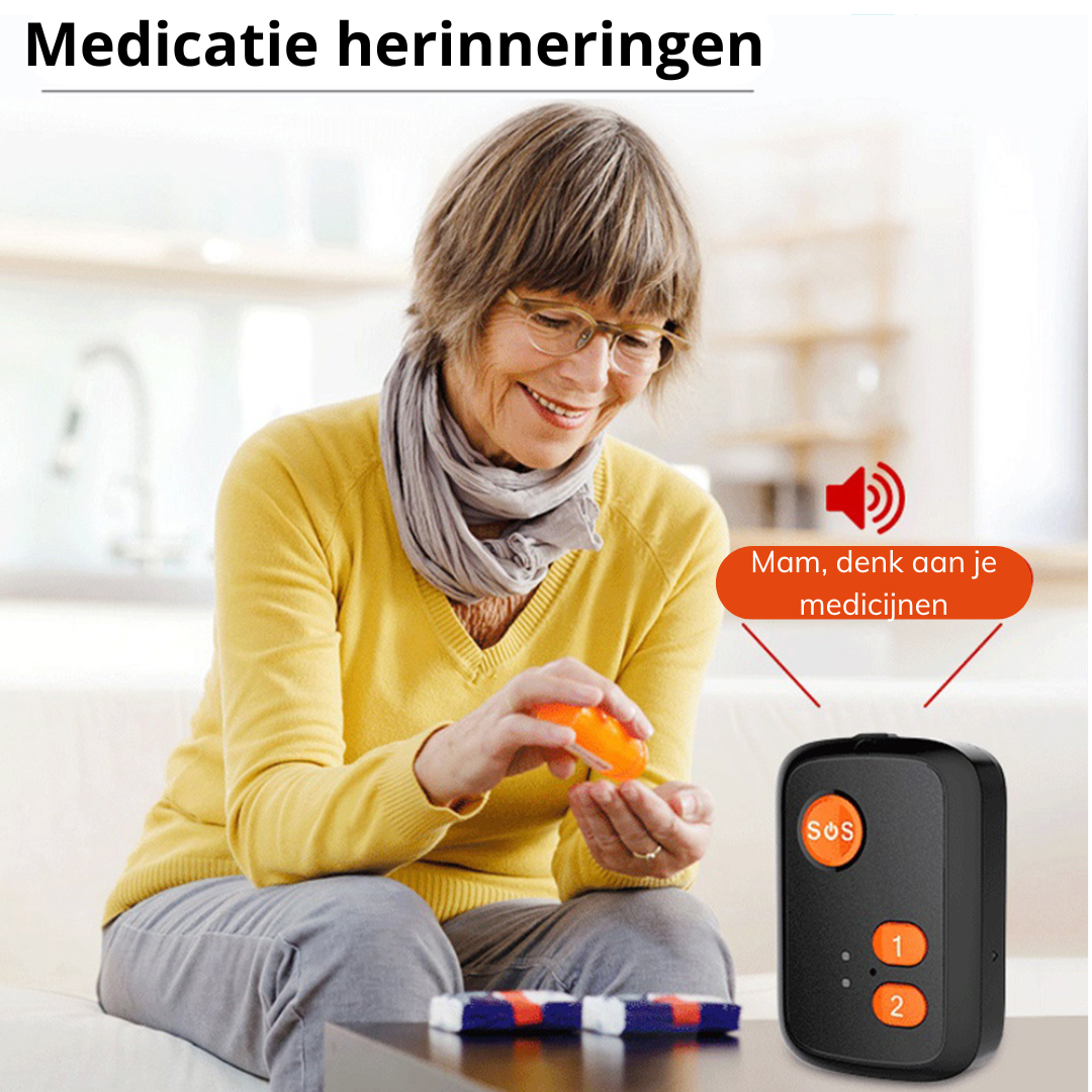 WatchToCare WTC24 GPS Alarmknop - Deze maand inclusief Gratis draadloos laadstation t.w.v. € 19,95 - op=op