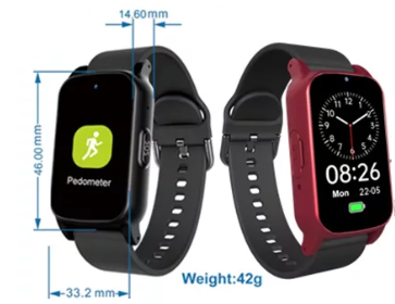 WatchToCare Halo – Het kleinste meest complete GPS-horloge voor senioren - Zwarte Variant 2 weken levertijd!