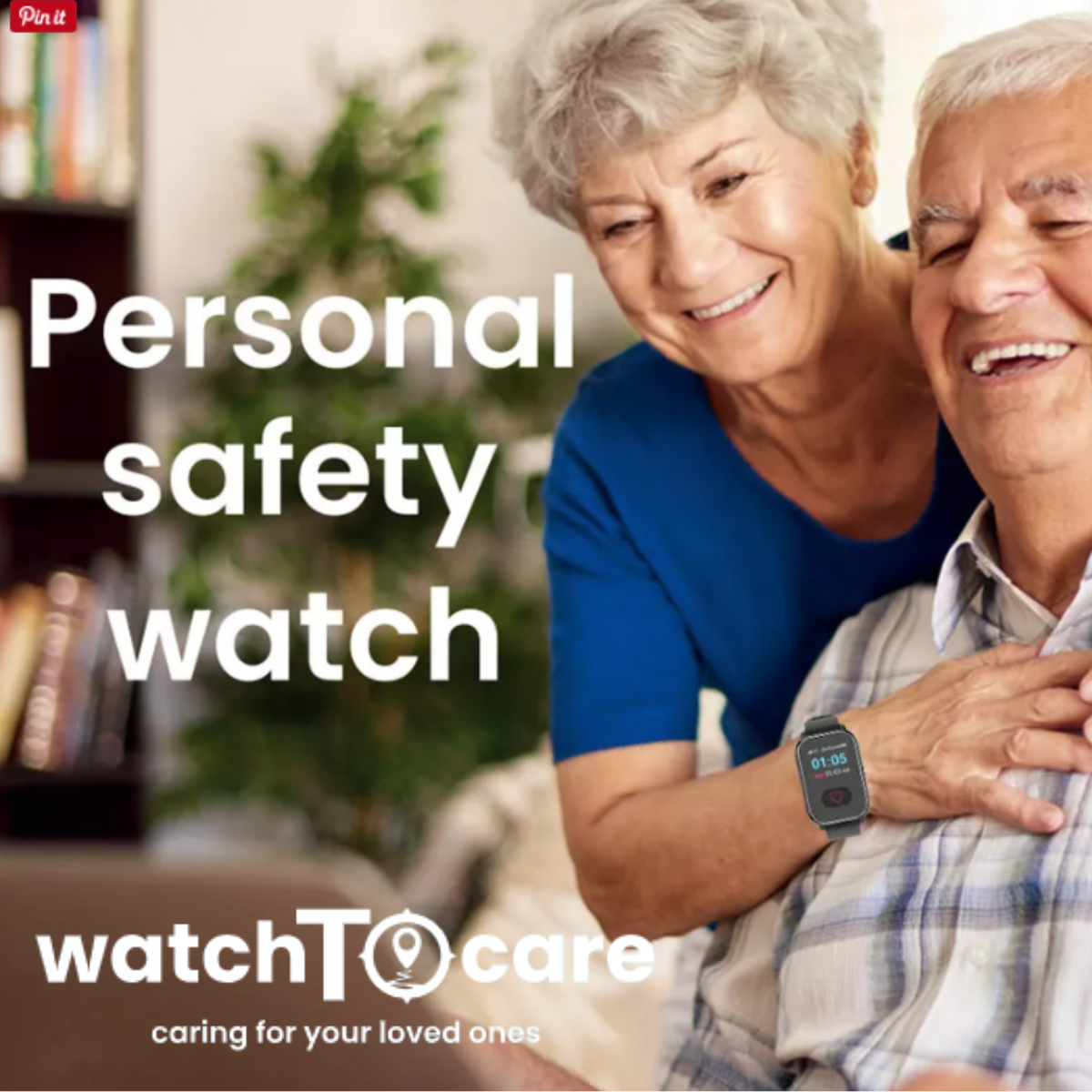 WatchToCare Nova – One Button - Zeer eenvoudig te bedienen GPS-horloge voor senioren