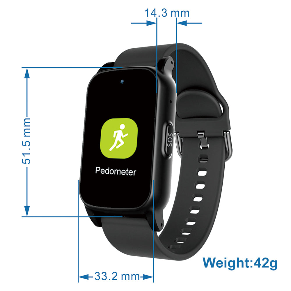 WatchToCare Halo – Een van de kleinste maar zeer compleet GPS-horloge voor senioren - Deze maand met Gratis draadloos oplaadstation t.w.v. €19,95 (op=op)