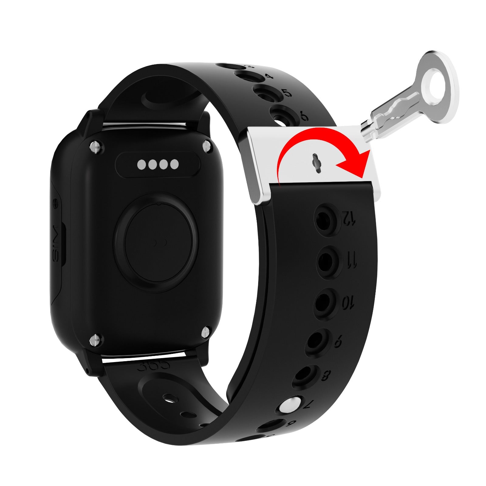 WatchToCare Nova – One Button - Zeer eenvoudig te bedienen GPS-horloge voor senioren en mensen met een dementie indicatie.