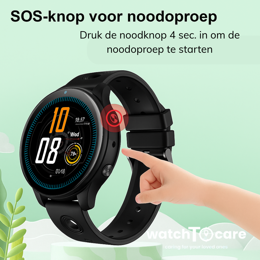 Kinder GPS Smartwatch WTC42 -Zwart