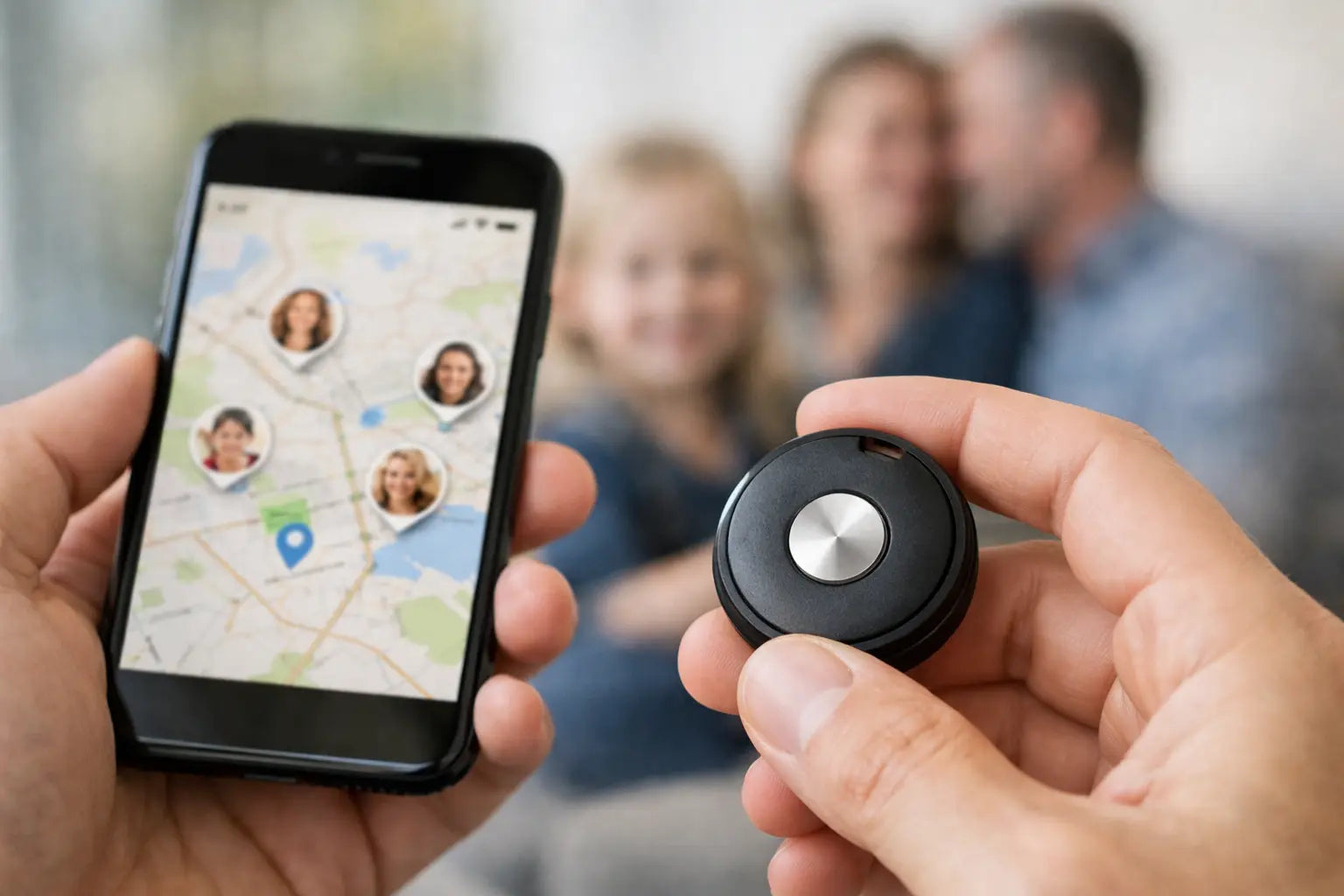 GPS-knop koppelen aan familieapp: zo werkt het