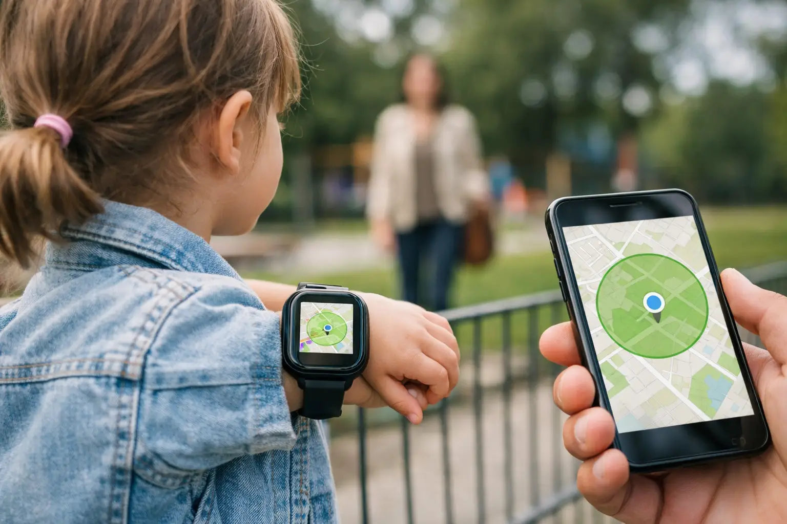 Veilige zone gps horloge uitgelegd