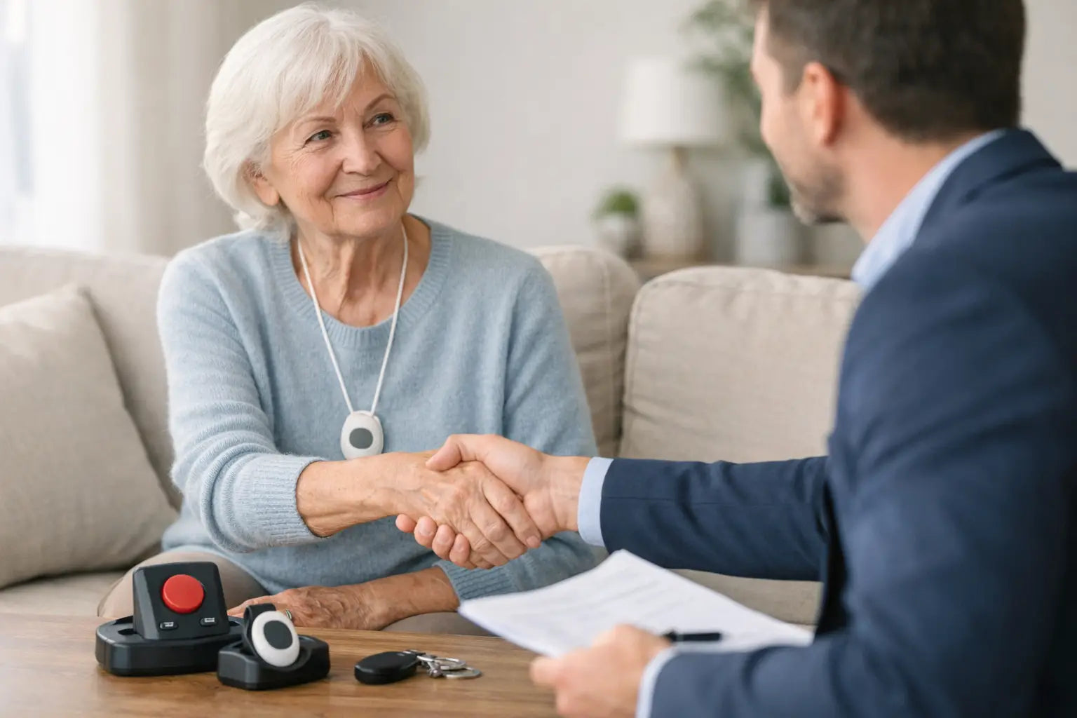 Geen contract bij seniorenalarm uitgelegd