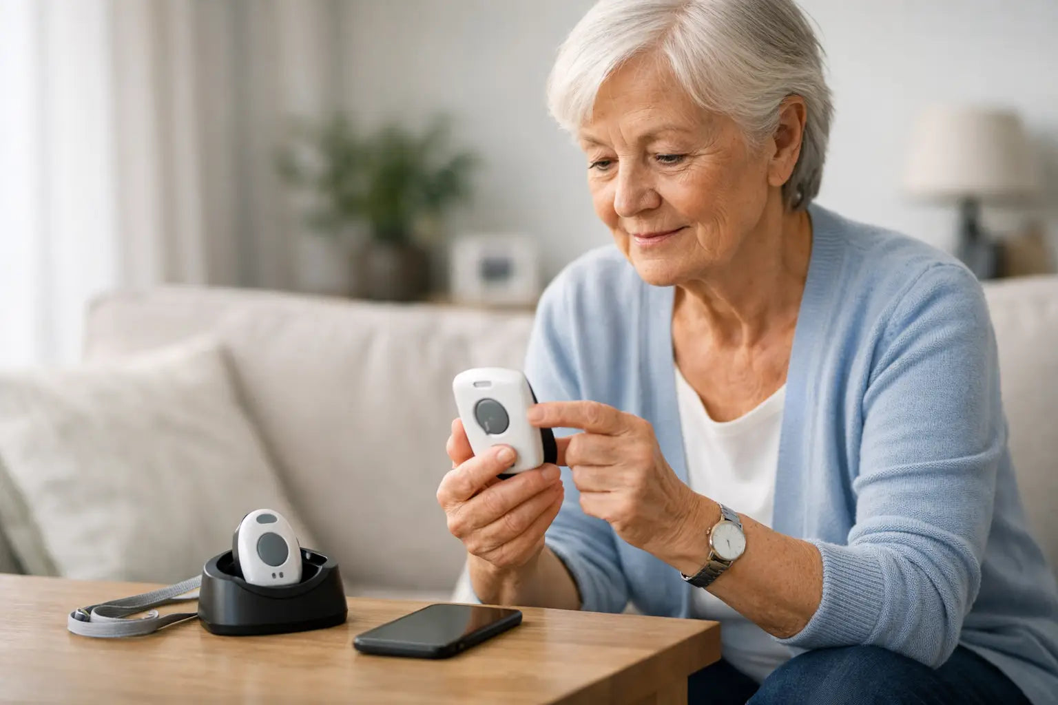 Senioren alarm zonder abonnement of simkaart?