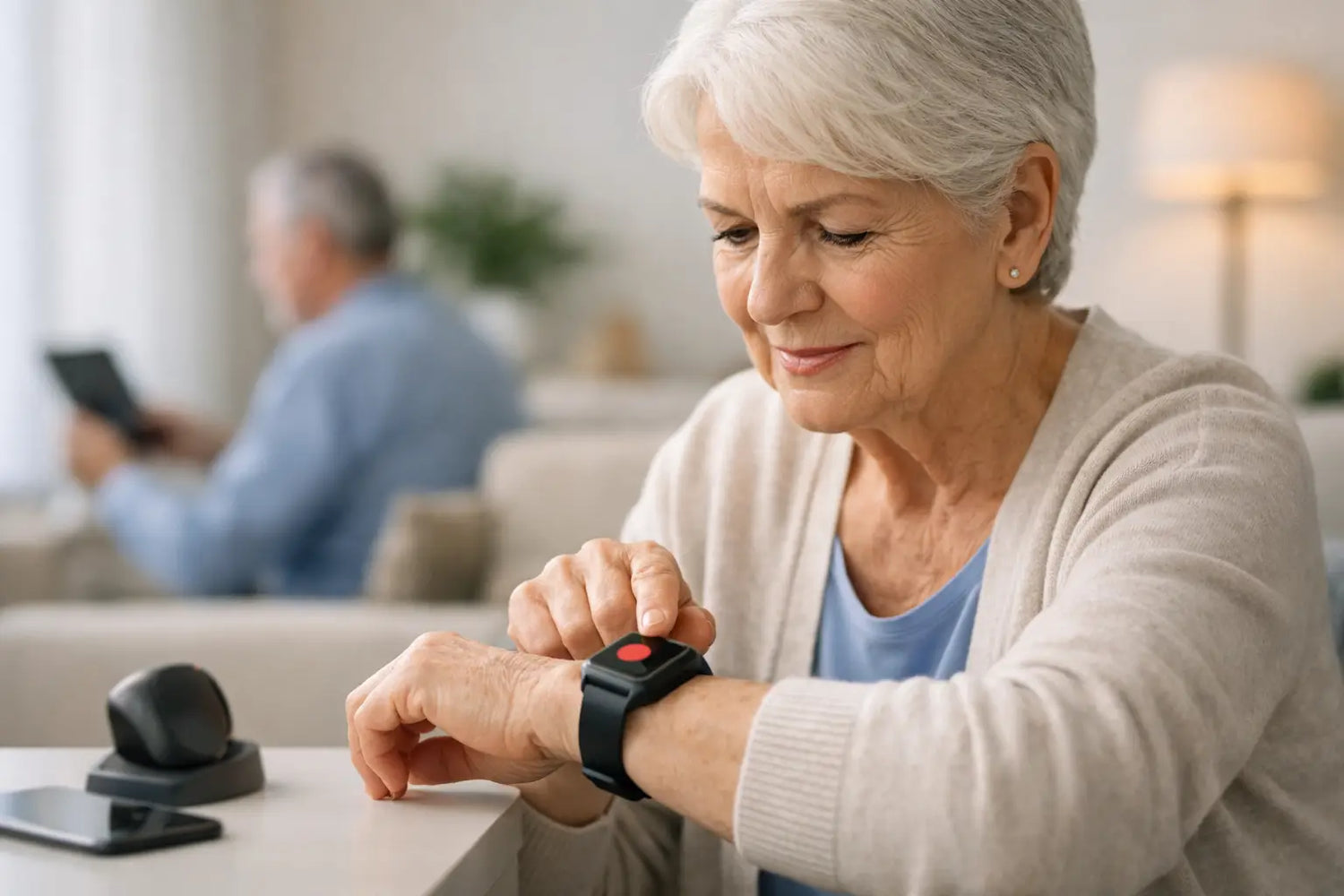 Hoe werkt een senioren alarmhorloge precies?