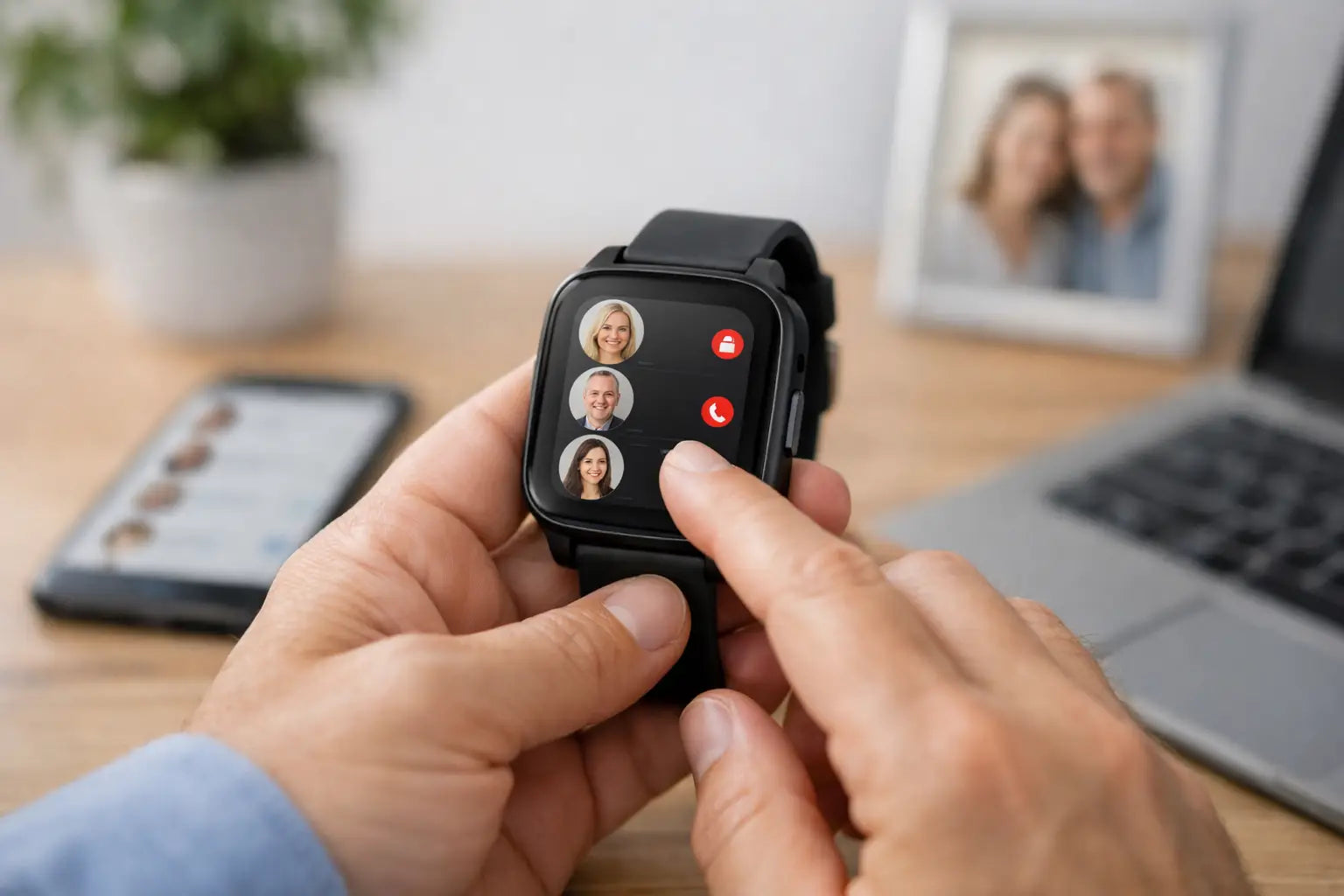 Noodcontacten toevoegen aan alarmhorloge