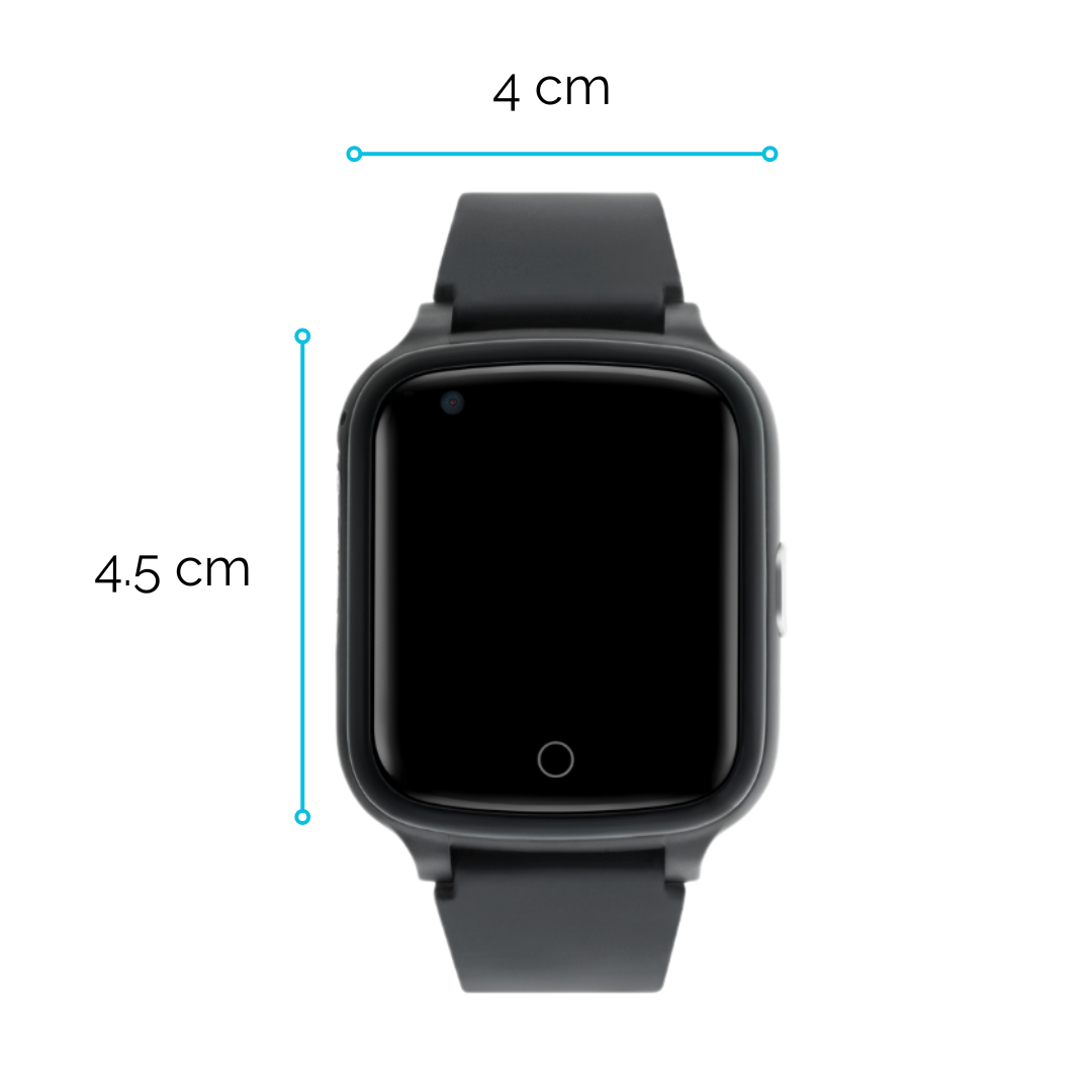 GPS Horloge Senioren WTC45 - Zachte Siliconen Band  - Deze maand inclusief GRATIS laadstation én GRATIS screenprotector samen t.w.v. €39,90