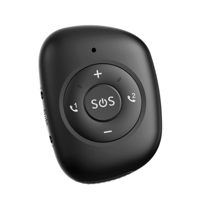 WatchToCare WTC22 GPS Alarmknop Zwart - deze maand inclusief Gratis draadloos laadstation t.w.v. € 19,95 - op=op