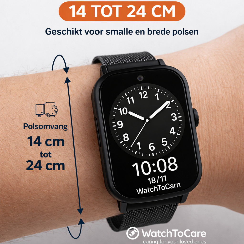 WatchToCare Lifeline, werkt overal, inclusief valdetectie. (Deze maand inclusief extra draadloos oplaadstation)