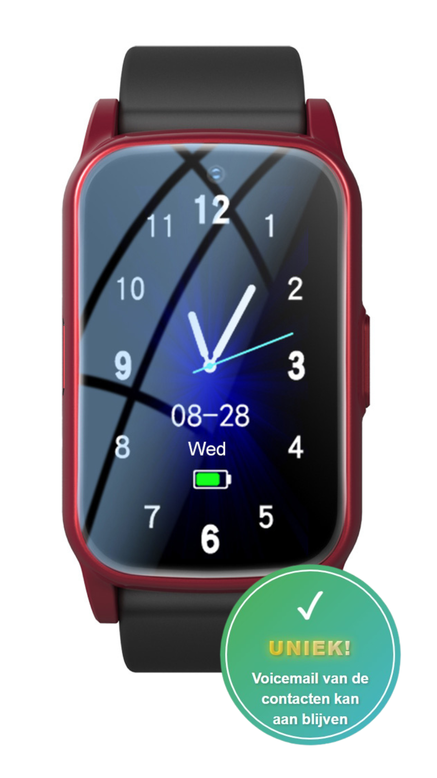 WatchToCare Halo – Het kleinste meest complete GPS-horloge voor senioren - Deze maand met Gratis draadloos oplaadstation t.w.v. €19,95 (op=op)