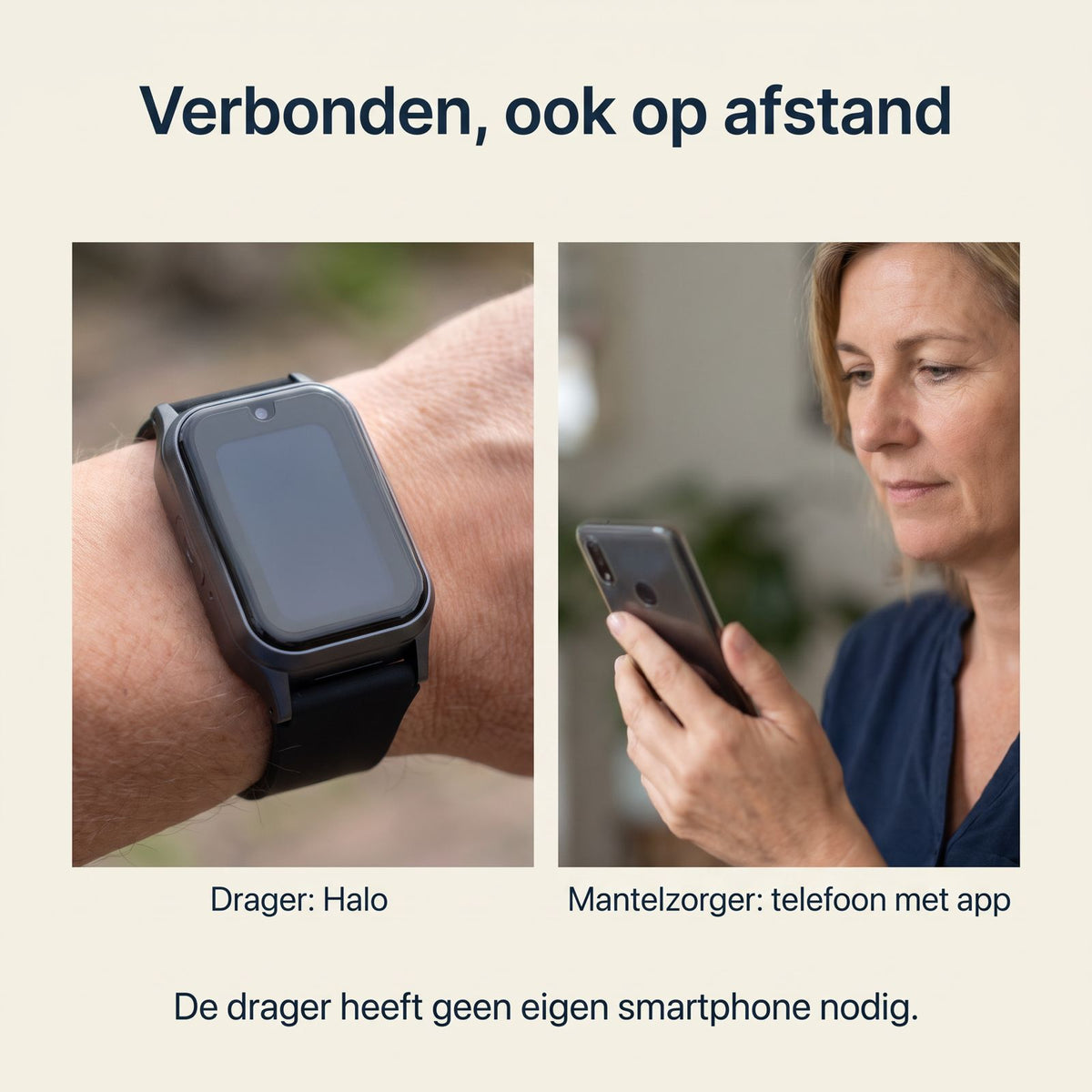 WatchToCare Halo – een van de kleinste GPS-alarmhorloges voor senioren