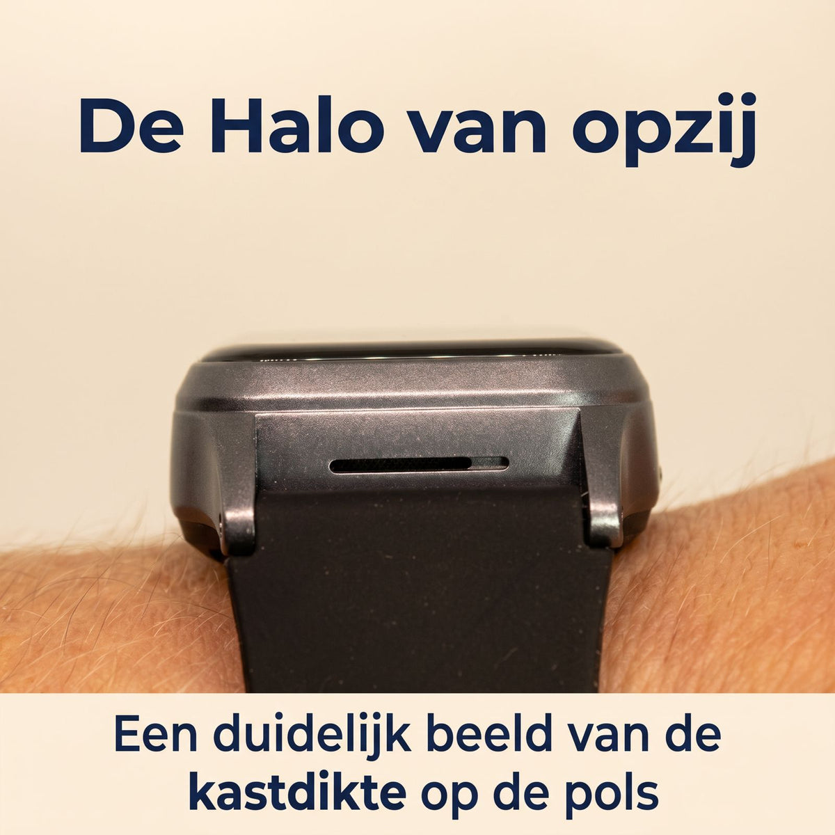 WatchToCare Halo GPS-alarmhorloge van opzij