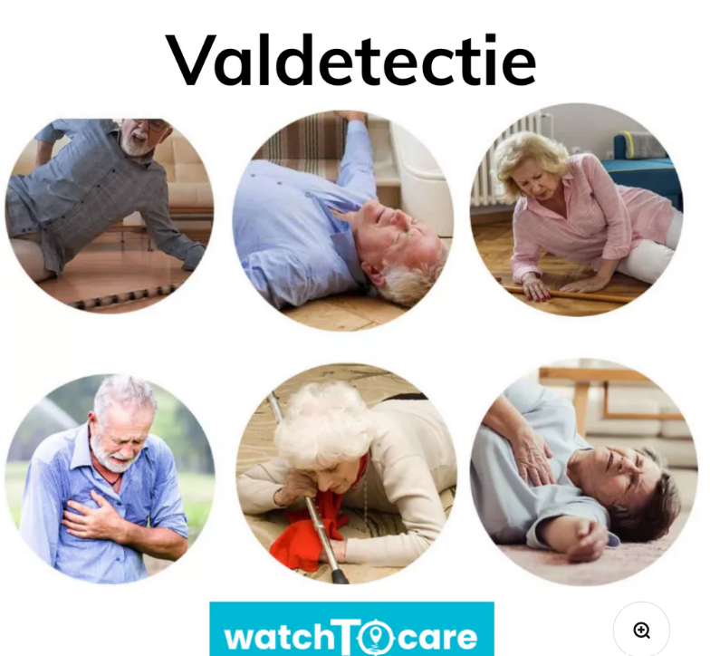 WatchToCare Nova – One Button -  Zeer eenvoudig te bedienen GPS-horloge voor senioren en mensen met een dementie indicatie.