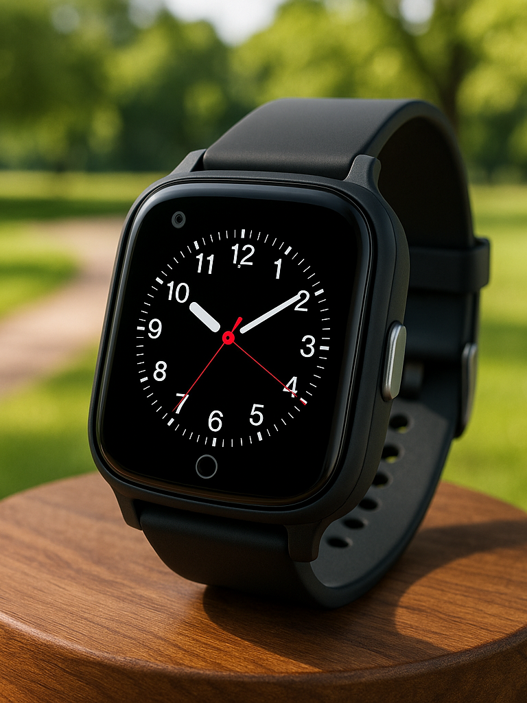 GPS Horloge Senioren WTC45 - Zachte Siliconen Band  - Deze maand inclusief GRATIS laadstation én GRATIS screenprotector samen t.w.v. €39,90